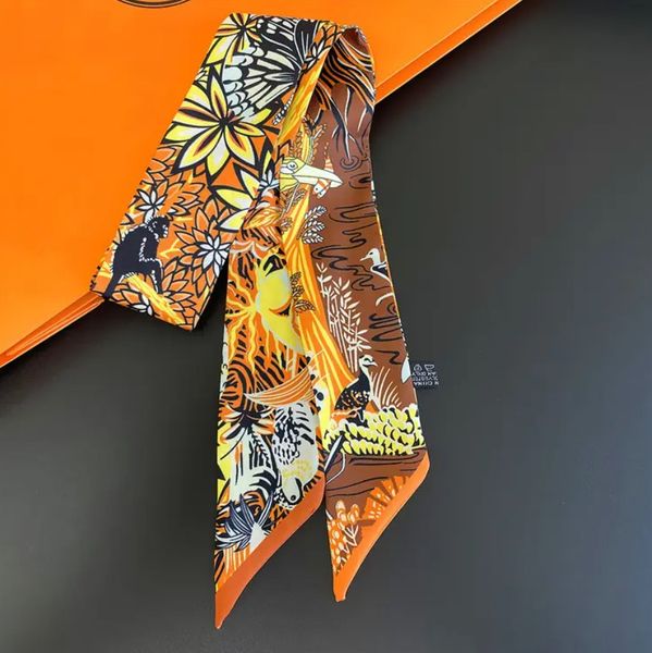 Luksuzna  svilena vrpca Safari-orange
